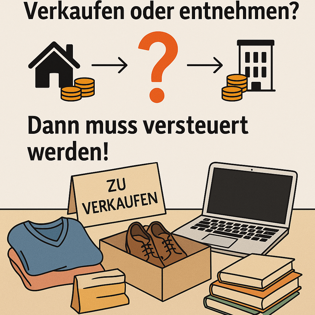 Gebrauchte Gegenstände versteuern: Verkauf, Entnahme & Co. korrekt handhaben