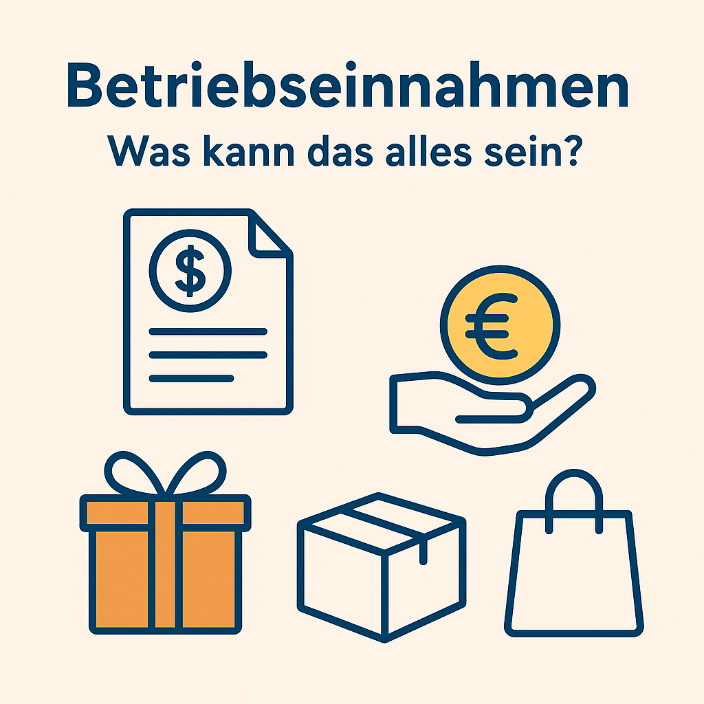 Betriebseinnahmen erklärt: Was zählt alles dazu? Geschenke, Spenden, Produkte & mehr